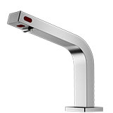 Chrome sensor tap with manual activation