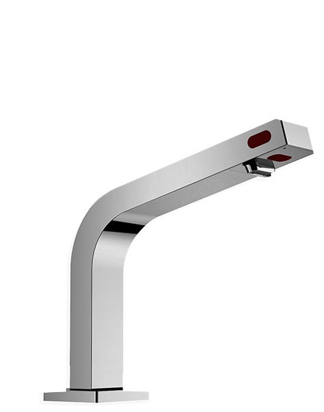 Chrome plated sensor tap with manual override sensor